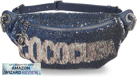 Chanel Navy Sequin Coco Cuba Clutch Q6B3O52MNB001